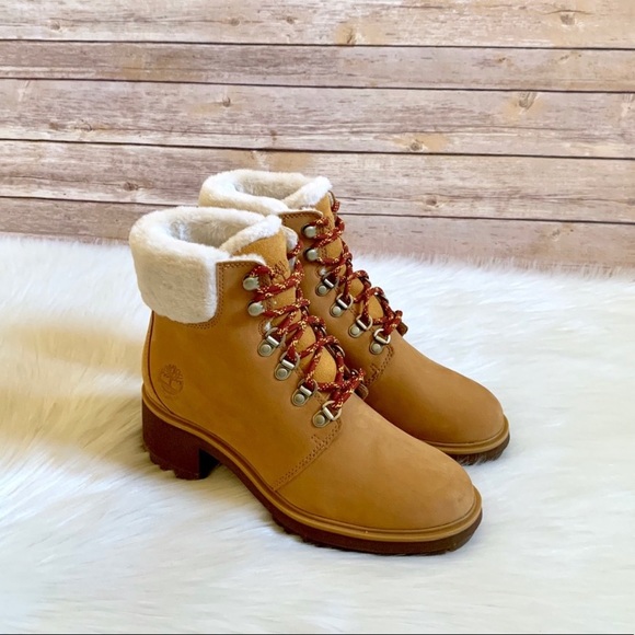 Timberland Wheat Kinsley Waterproof Mid Hiker Boot - Picture 4 of 7